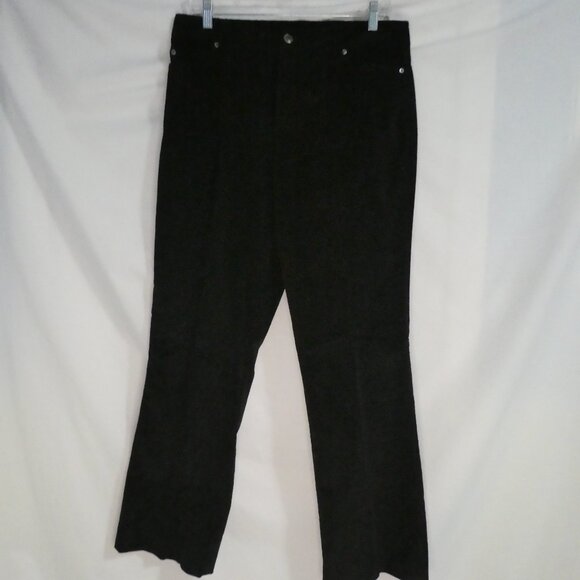 RAFAELLA | size 12 | Black Cords / Corduroy Pants - Picture 1 of 16